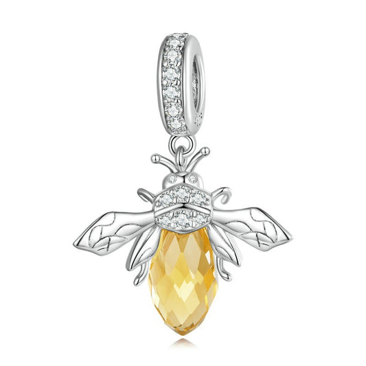 Yellow Bee Dangling Charm