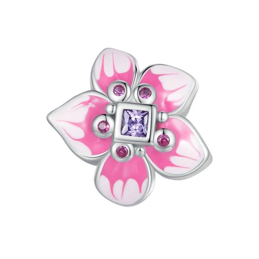 Pink Flower Charm