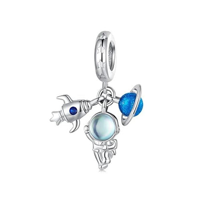 Astronaut Triple Dangle Charm