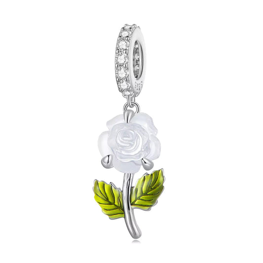 Crystal Rose Colour-Changing Dangle Charm