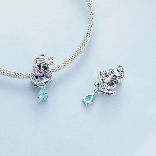 Mermaid Anchor Charm