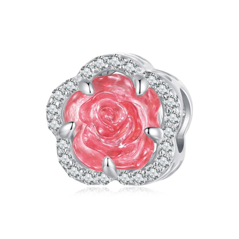 UV Color Changing Rose Bead Charm