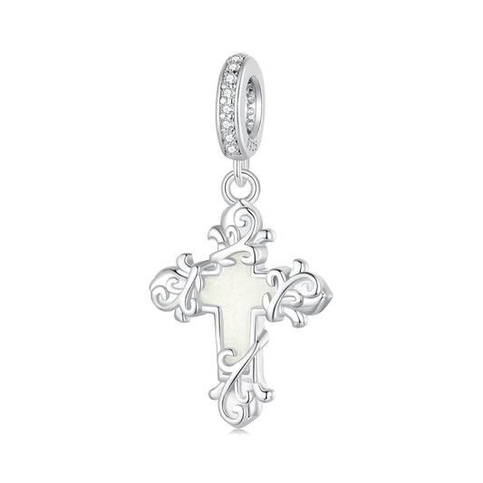 Luminous Vintage Cross Dangle Charm