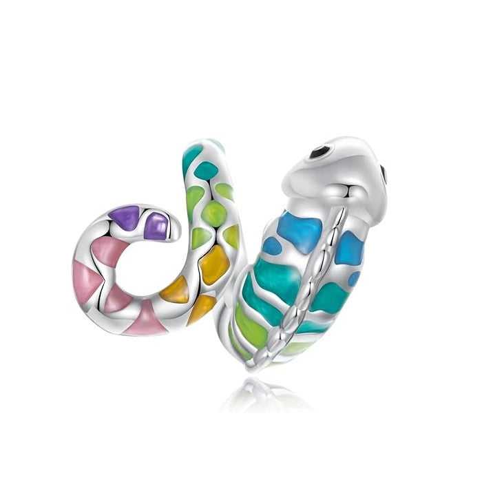 Colorful Enamel Chameleon Charm