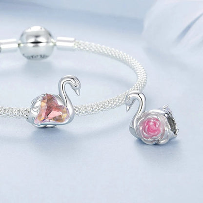 Romantic Dreamy Swan Charm