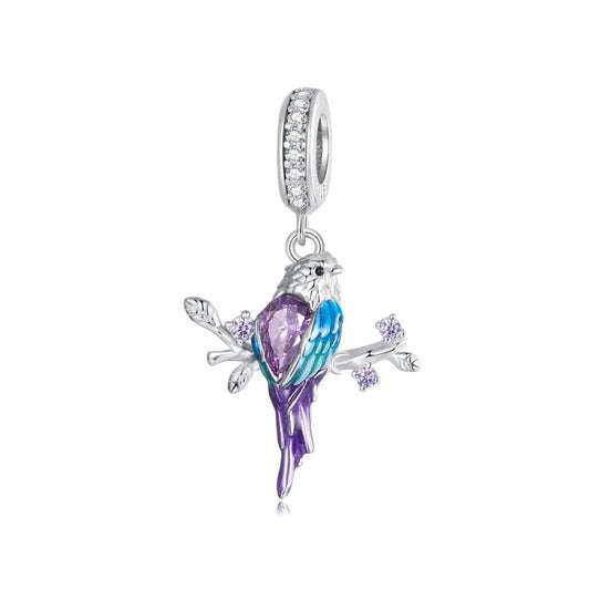 Parrot Dangle Charm - Blue