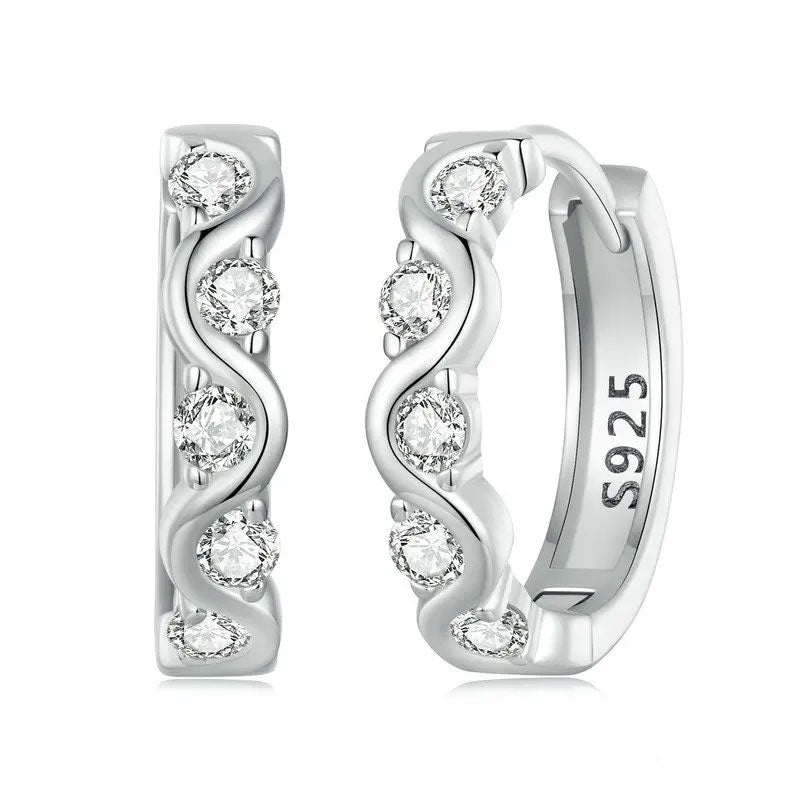 Classic Wavy Hoop Earrings
