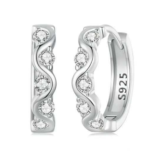 Classic Wavy Hoop Earrings