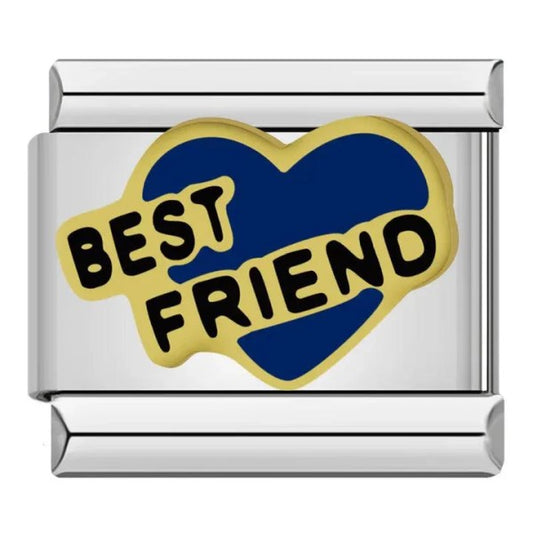 Best Friend Heart Link - Blue