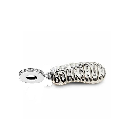 Born To Run Sneaker Shoe Dangle Charm