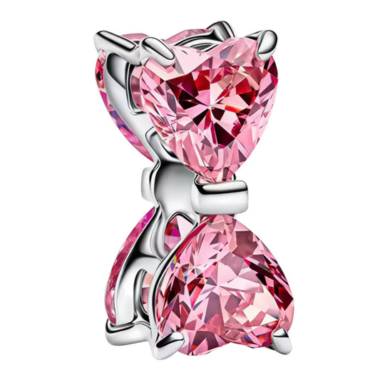 Sparkling Pink Bow Spacer