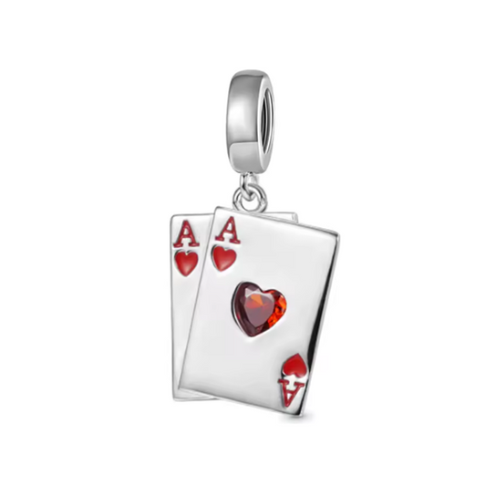 Ace of Hearts Dangle Charm