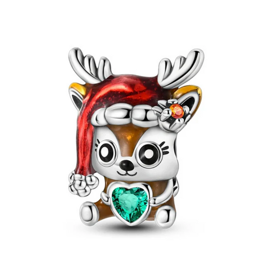 Christmas Baby Reindeer Charm
