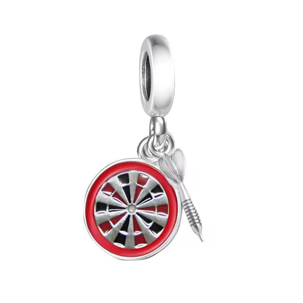 Dart Board & Dart Double Dangle Charm