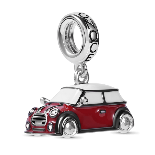 Red Vintage Car Dangle Charm
