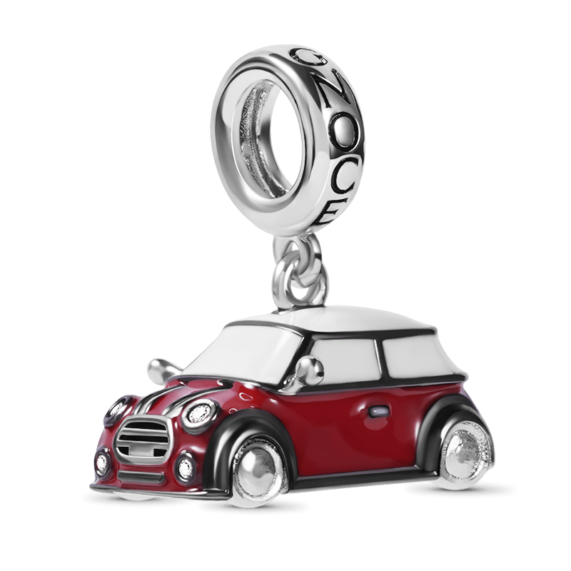 Red Vintage Car Dangle Charm