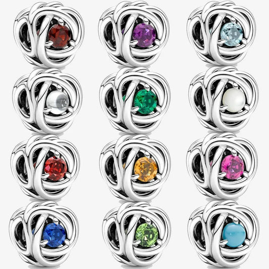 Eternity Circle Birthstone Charm