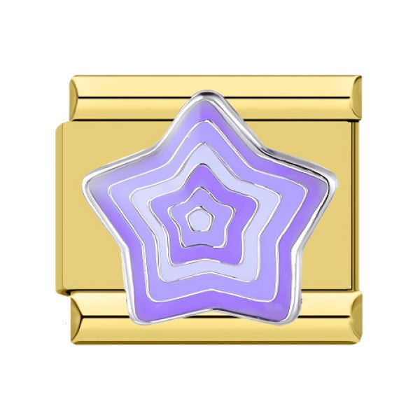 Star Link - Purple - Gold Plated