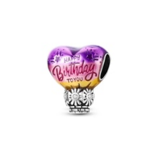Happy Birthday Hot Air Balloon Charm - 2