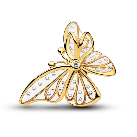 Butterfly Openwork Oversized Charm - Gold