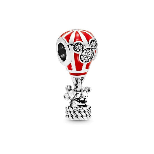 Mickey And Minnie Mouse Hot Air Balloon Dangle Charm
