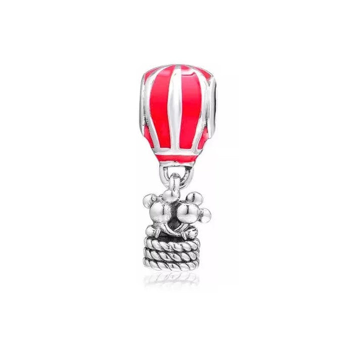 Mickey And Minnie Mouse Hot Air Balloon Dangle Charm