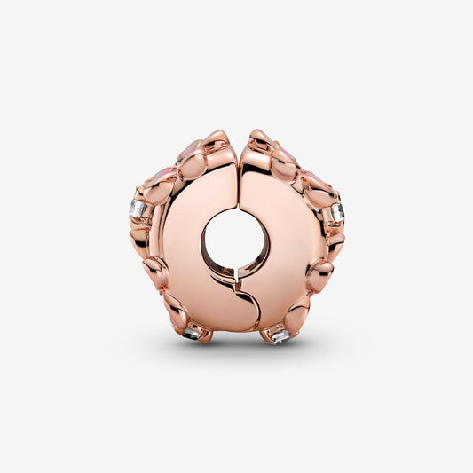 Pink Daisy Spacer Clip Charm - Rose