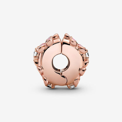 Pink Daisy Spacer Clip Charm - Rose