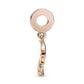 Oak Leaf Dangle Charm - Rose