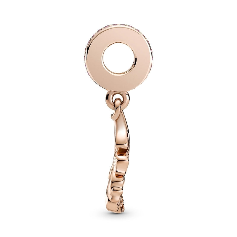 Oak Leaf Dangle Charm - Rose