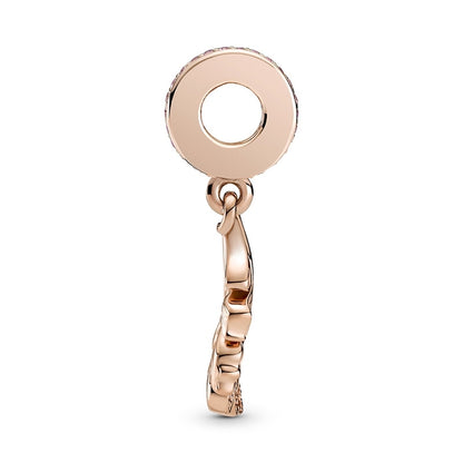 Oak Leaf Dangle Charm - Rose