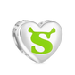 Shrek & Fiona Embrace Heart Charm