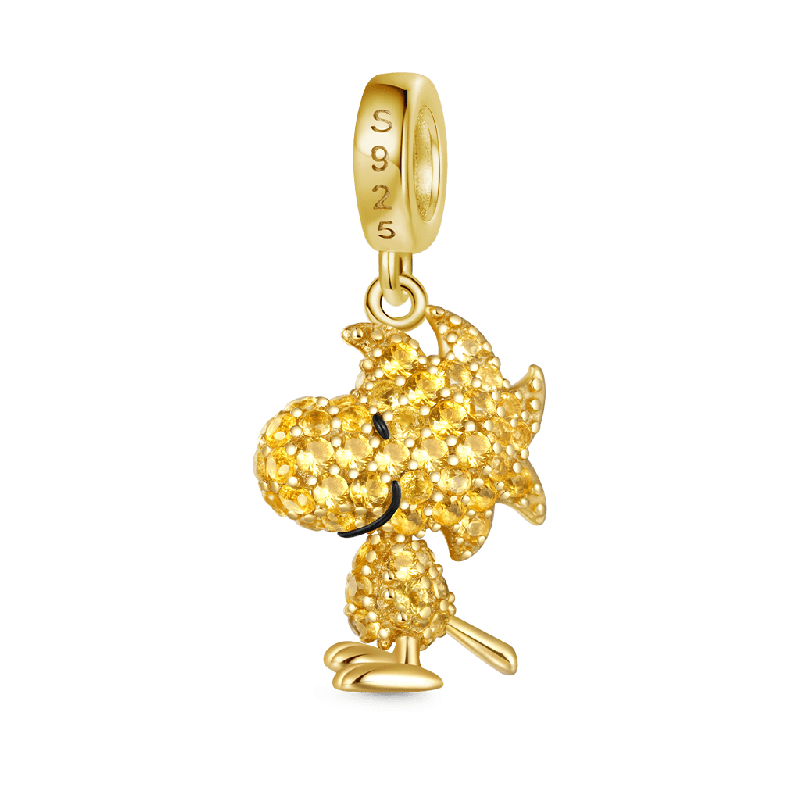 Peanuts Woodstock Sparkling Dangle Charm