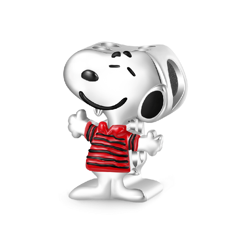 Peanuts Snoopy Striped Short-sleeve Charm