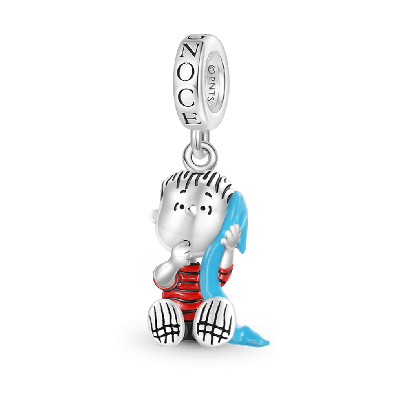 Peanuts Linus Sitting with Blanket Dangle Charm