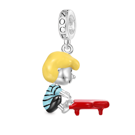 Peanuts Schroeder Playing Piano Dangle Charm