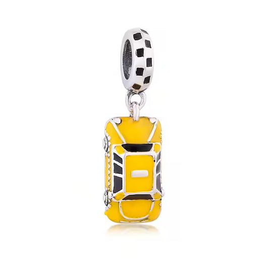 Yellow Cab Dangle Charm