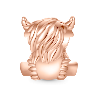 Highland Cow Charm - Rose
