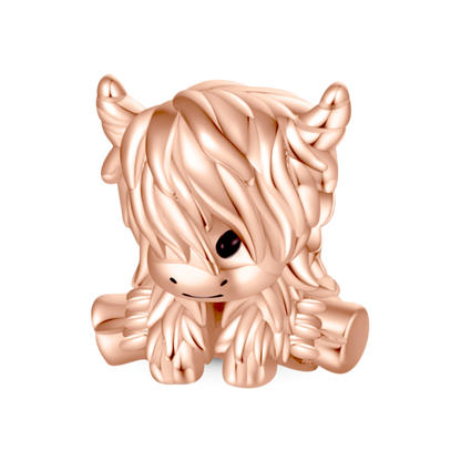 Highland Cow Charm - Rose
