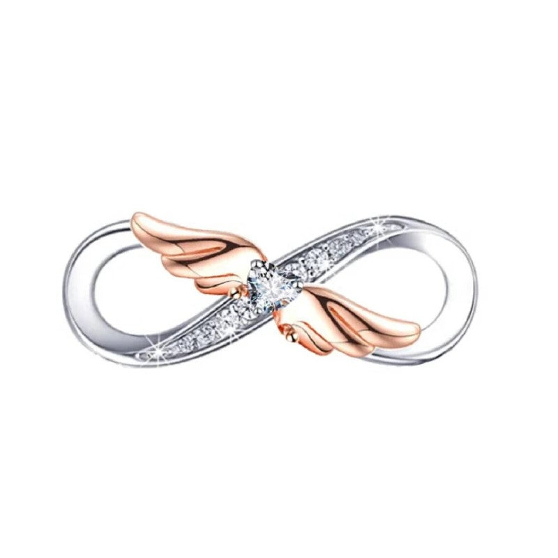 Angel Wings Infinity Charm