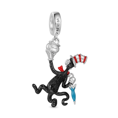 The Cat in the Hat with Umbrella Fishbowl Dangle Charm