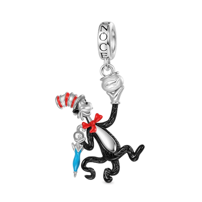 The Cat in the Hat with Umbrella Fishbowl Dangle Charm