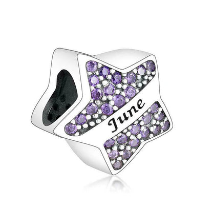 Star Birthstone Charm