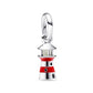 Lighthouse With Heart Dangle Charm