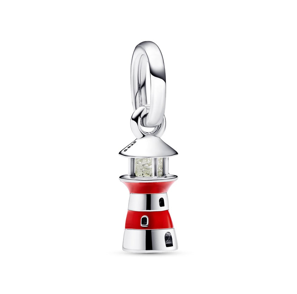 Lighthouse With Heart Dangle Charm