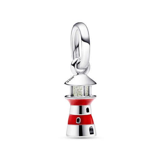 Lighthouse With Heart Dangle Charm