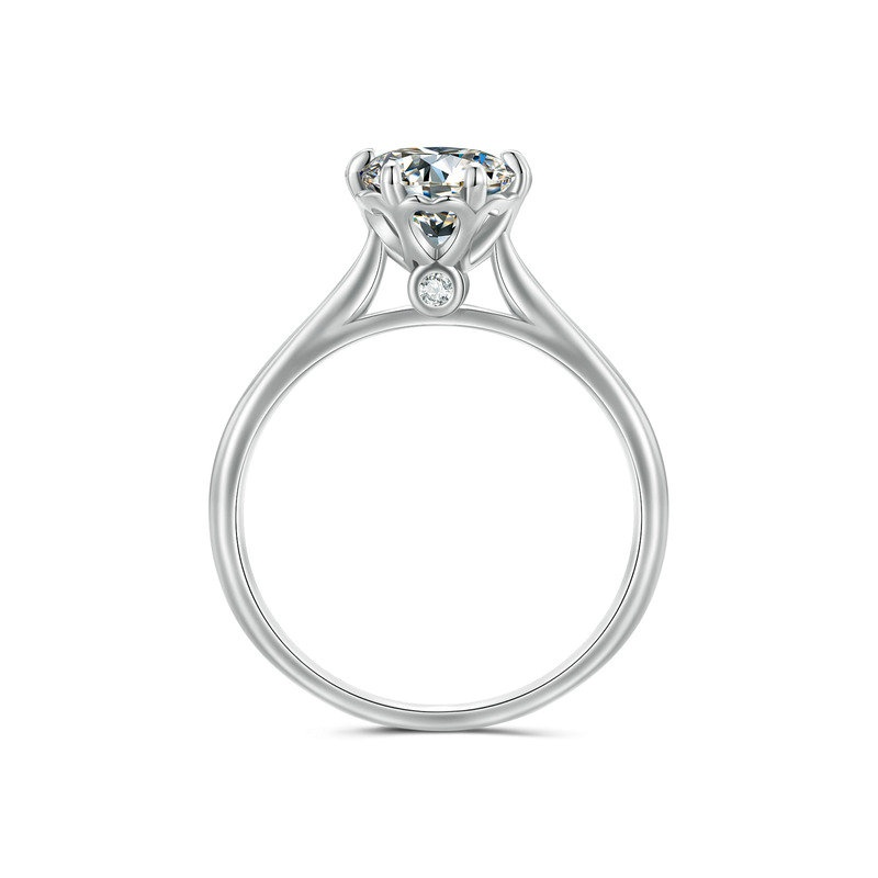 Classic Solitaire Setting Moissanite Ring - 1ct