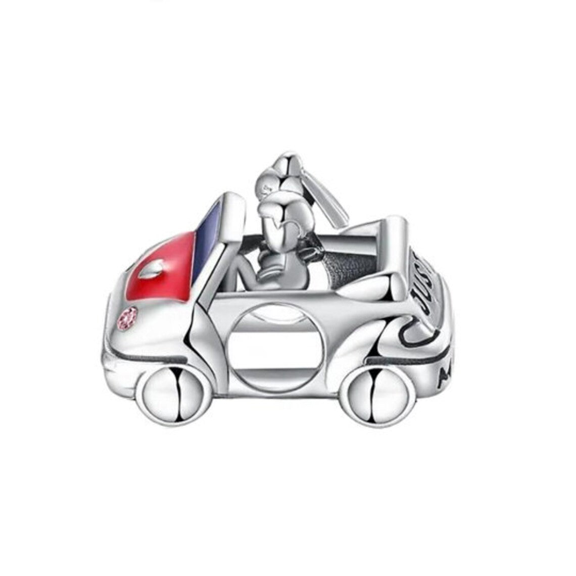 Just Married Couple In Car Charm