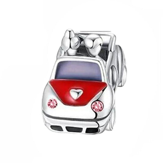 Just Married Couple In Car Charm