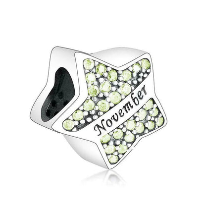 Star Birthstone Charm
